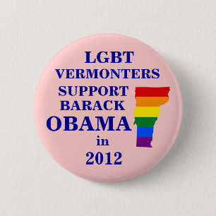 LGBT Vermonters for Obama 2012 2 Inch Round Button