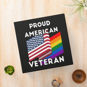 Lgbt Veterans - American Flag Binder