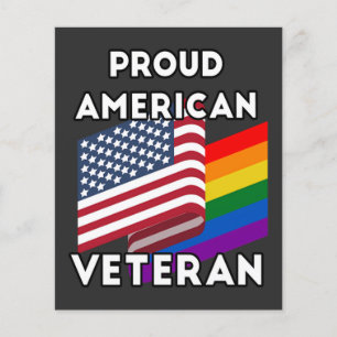 Lgbt Veterans - American Flag  Flyer