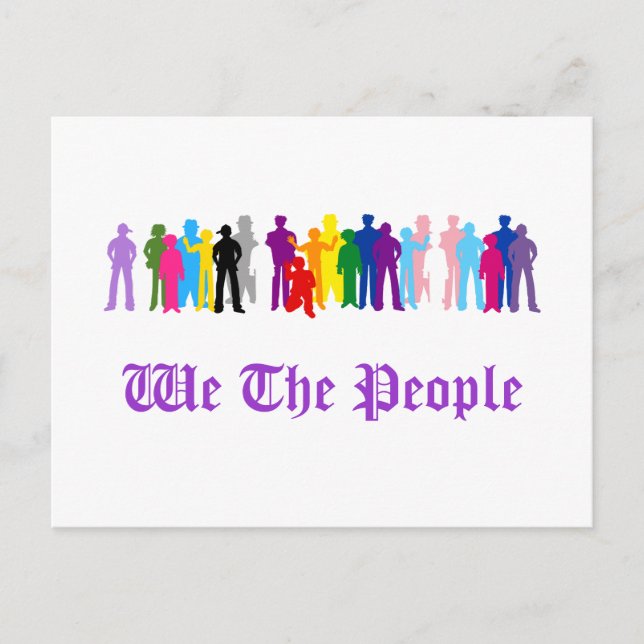 LGBT We The People conçoit Carte Postale (Devant)