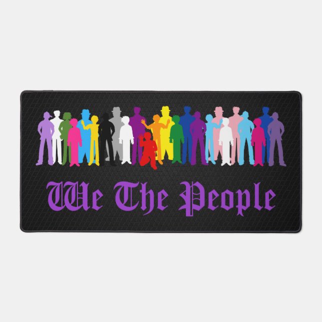 LGBT We The People design Desk Mat (Front)