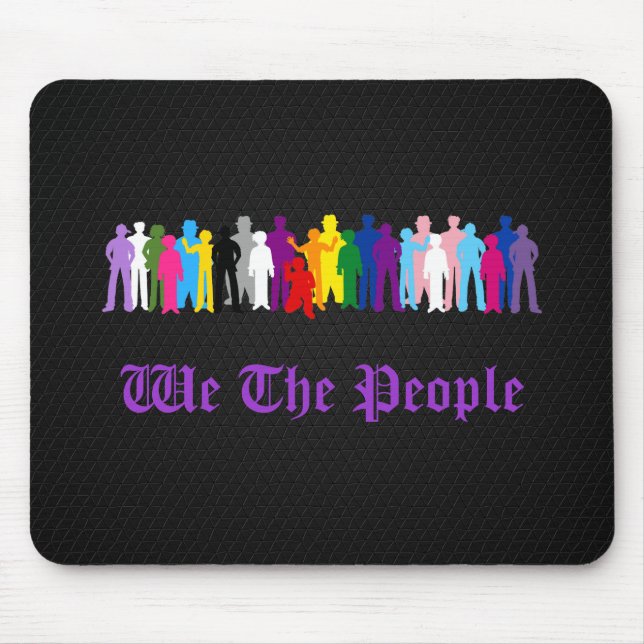 LGBT We The People design Mouse Pad (Front)