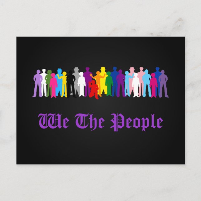 LGBT We The People design Postcard (Front)