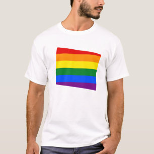 LGBT Wyoming, US state flag map T-Shirt
