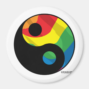 LGBT Ying Yang Magnet