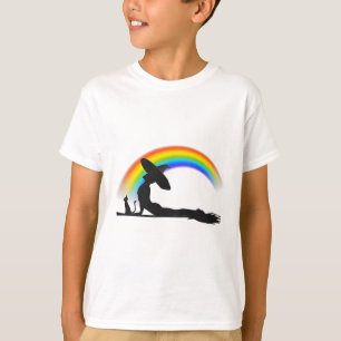 Lgbt Yoga Pride Witch Hippie Rainbow Halloween T-Shirt