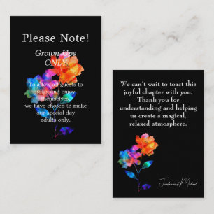 🌈 LGBTQ Adults ONLY Petals & Pride  Enclosure Card