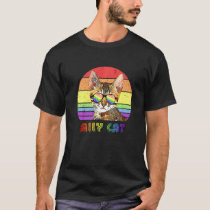 Lgbtq Ally Cat Rainbow Gay Pride Flag Lgbt  31 T-Shirt
