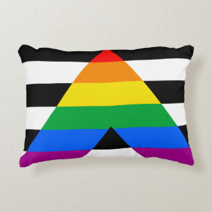 LGBTQ+ Ally Flag Accent Pillow