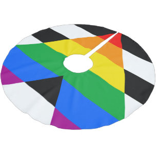 LGBTQ+ Ally Flag Brushed Polyester Tree Skirt