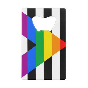 LGBTQ+ Ally Flag Credit Card Bottle Opener