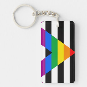 LGBTQ+ Ally Flag Keychain