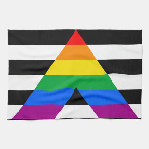 LGBTQ+ Ally Flag Kitchen Towel