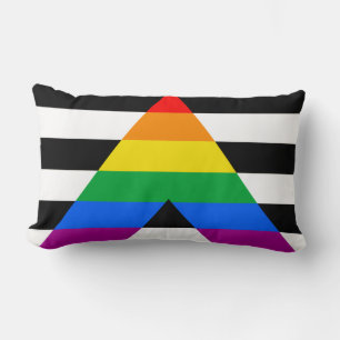 LGBTQ+ Ally Flag Lumbar Pillow