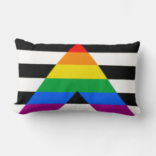 LGBTQ+ Ally Flag Lumbar Pillow