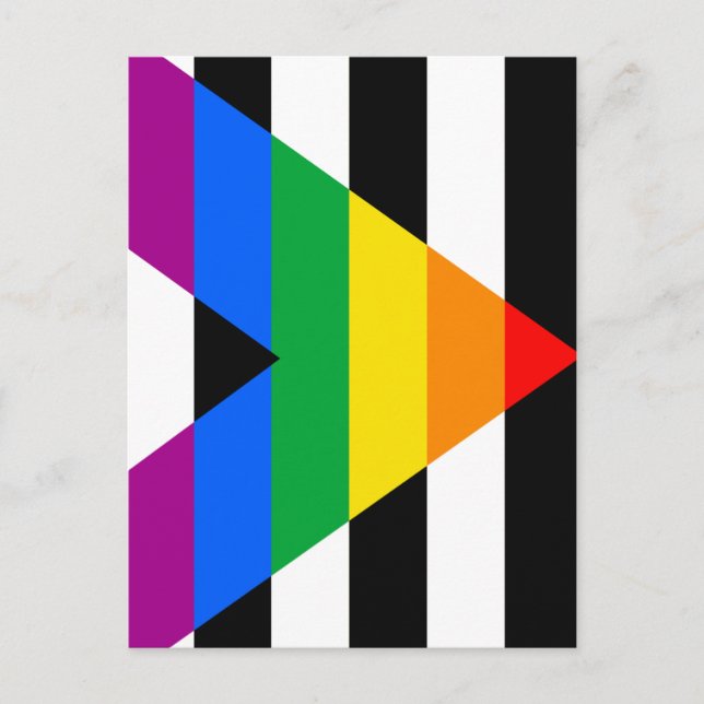 LGBTQ+ Ally Flag Postcard (Front)