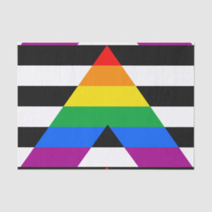 LGBTQ+ Ally Flag Tissue Paper
