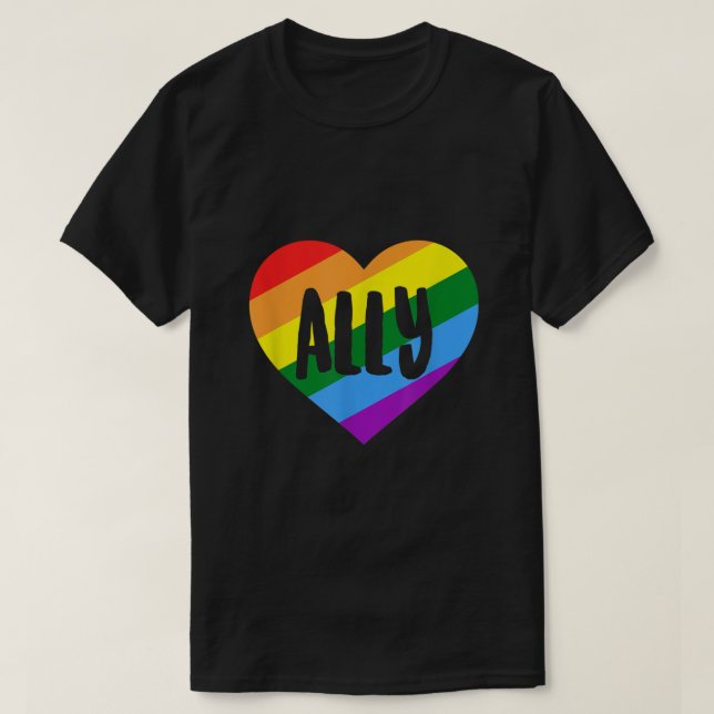 LGBTQ Ally  T-Shirt (Design Front)