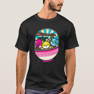 LGBTQ Animal Lesbian Cat Pansexual Flag Pan Pride T-Shirt