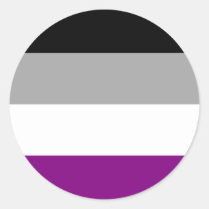 LGBTQ Asexual Pride Classic Round Sticker