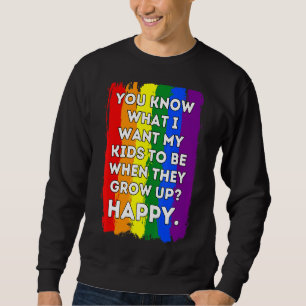 Lgbtq Awareness Parents Mom Dad Gay Lesbian Pride  Sweatshirt