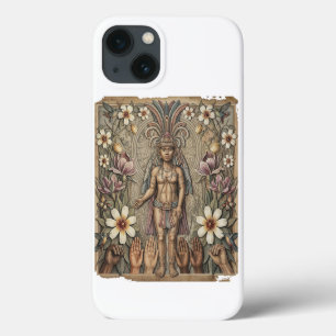 LGBTQ Aztec Floral Pride T-Shirt Queer Mayan Art iPhone 13 Case