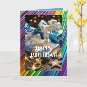 LGBTQ Birthday Card, 5" x 7" Folded Greeting Card