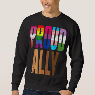 Lgbtq Black Pride Proud Ally Lesbian Gay Bi Trans Sweatshirt