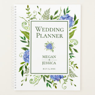 LGBTQ Blue Hydrangeas Floral Wedding Planner