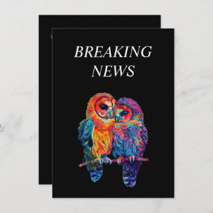 LGBTQ+ Breaking News funny Eternal Unity Enclosure Card