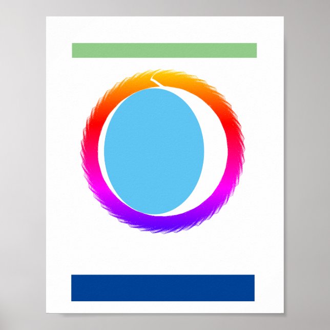 LGBTQ+ Buddhist Math Enso Poster  (Front)