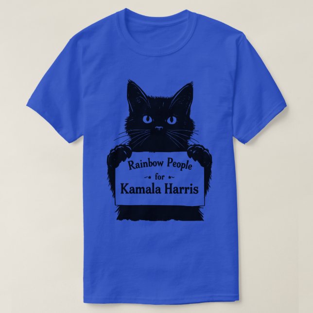 LGBTQ Cat soutient Kamala TShirt (Design devant)
