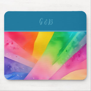 lgbtq colourful rainbow  mouse pad