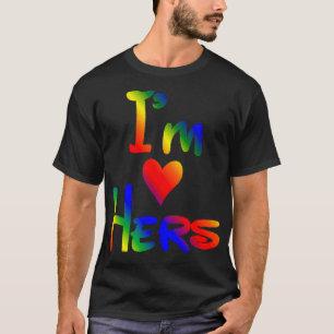 LGBTQ Couples Gifts Im Hers Shes Mine For Couples  T-Shirt
