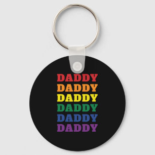 LGBTQ Daddy Gay Pride Dad Father's Day Keychain