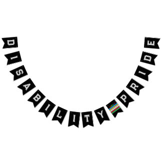 LGBTQ Disability Pride Rainbow Bunting Flags