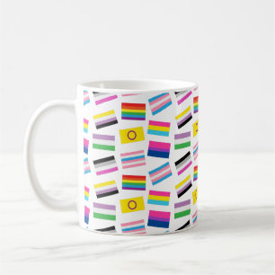 Lgbtq equality flags lgbtq seamless flag pattern  coffee mug
