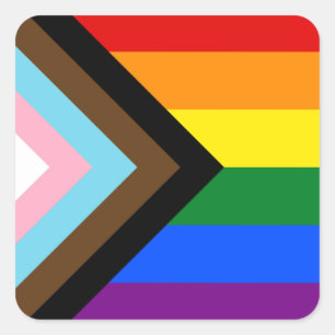 LGBTQ & Fierté - Autocollants Drapeau de la Progre
