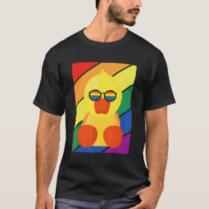 LGBTQ Flag Gay Pride Month Rainbow Duck With LGBT  T-Shirt