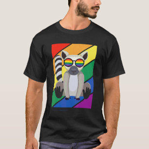 Lgbtq Flag Gay Pride Month Rainbow Lemurs Lgbt Gla T-Shirt