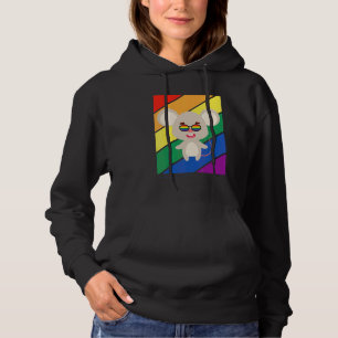 Lgbtq Flag Gay Pride Month Rainbow Mice Lgbt Glass Hoodie