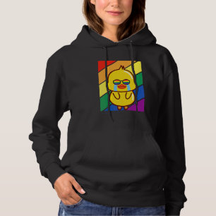 Lgbtq Flag Gay Pride Month Rainbow Sad Duck Lgbt G Hoodie