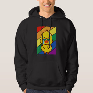 Lgbtq Flag Gay Pride Month Rainbow Sad Duck Lgbt G Hoodie