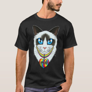 Lgbtq Flag I Gay Pride Flag I Ragdoll Cat 1 T-Shirt