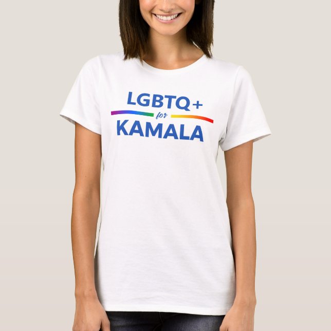 LGBTQ for Kamala Harris T-Shirt (Front)