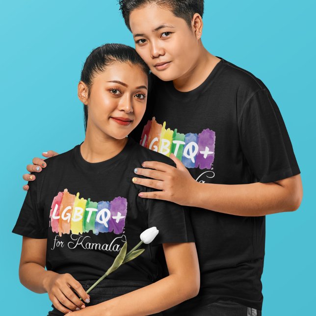 LGBTQ for Kamala Rainbow Gay Pride T-Shirt (Creator Uploaded)