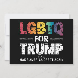 LGBTQ FOR TRUMP GAY LESBIAN FOR TRUMP 2024  INVITATION
