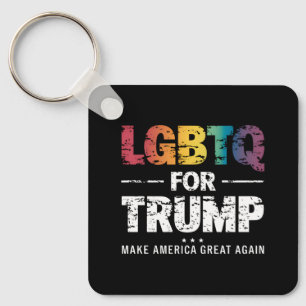 LGBTQ FOR TRUMP GAY LESBIAN FOR TRUMP 2024  KEYCHAIN