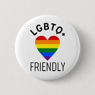 lgbtq friendly pride flag symbol love gay lgbt rai 2 inch round button