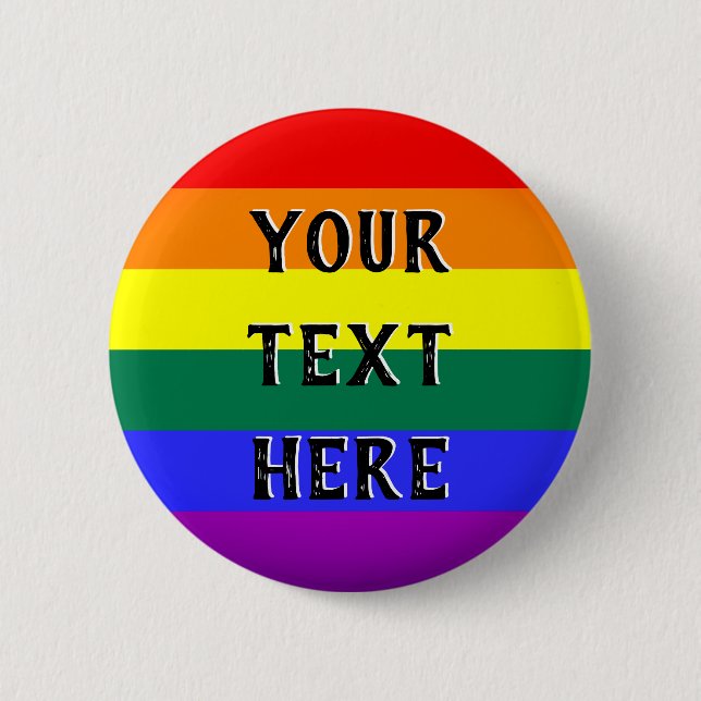 LGBTQ Gay Lesbian Pride Equality 2 Inch Round Button (Front)